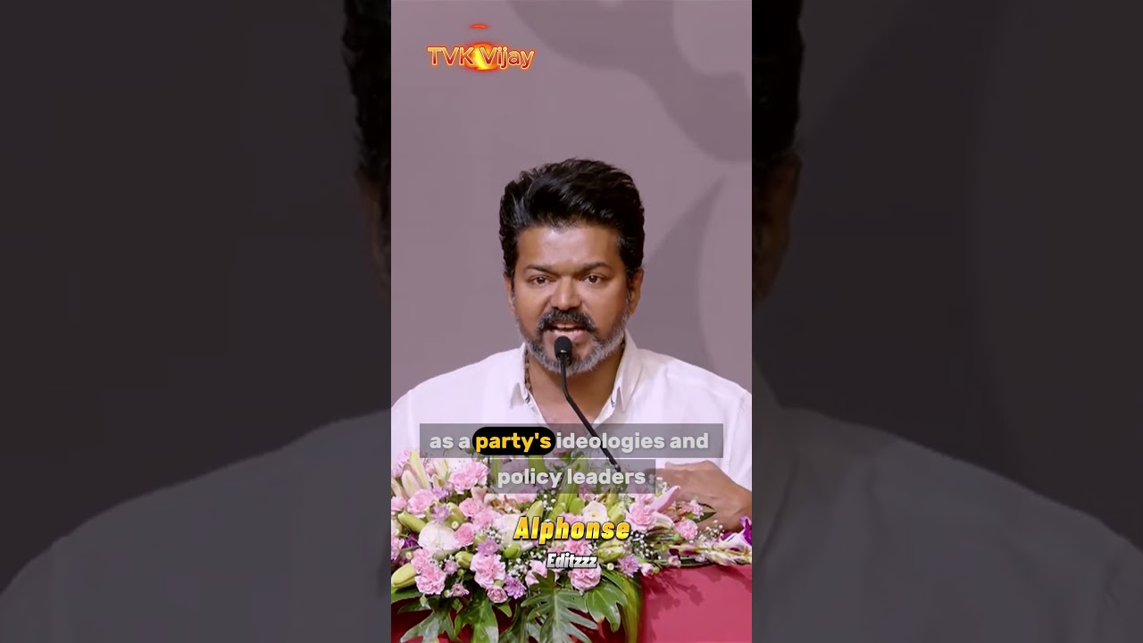Vijay speech in English was Fire 🔥🔥 #tvk #vijay #jananayagan #thalapathy