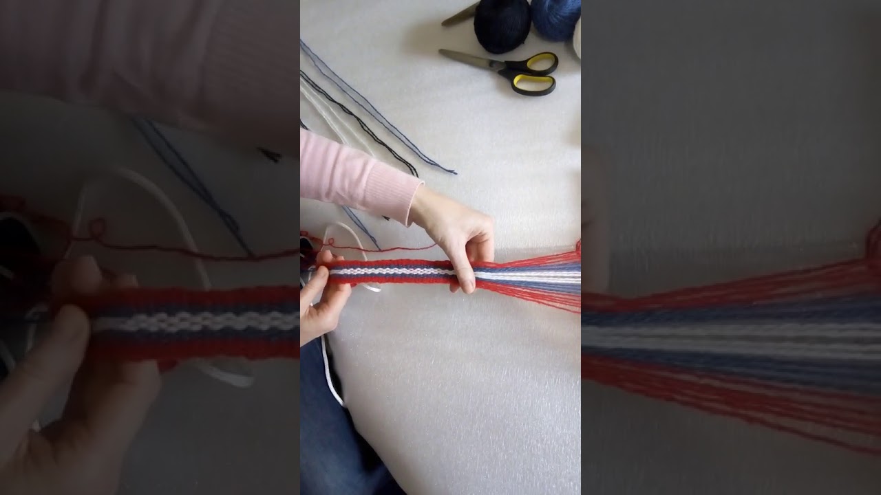 Как соткать простой пояс