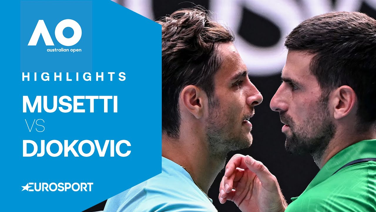 Lorenzo Musetti - Novak Djokovic | Highlights XXL deutsch | Viertelfinale | Australian Open 2026
