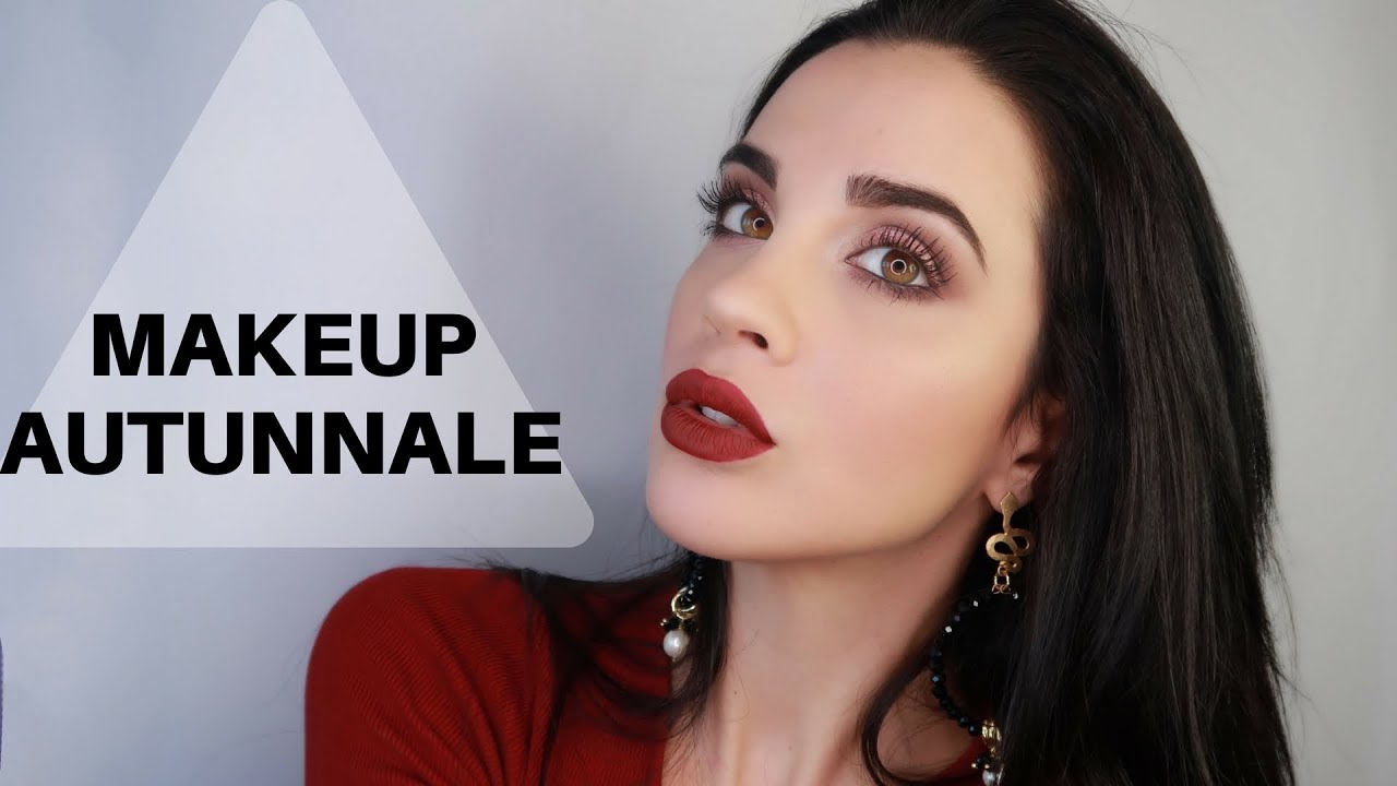 MAKEUP AUTUNNALE FACILE E VELOCE.. LABBRA SCURE E OCCHI LUMINOSI