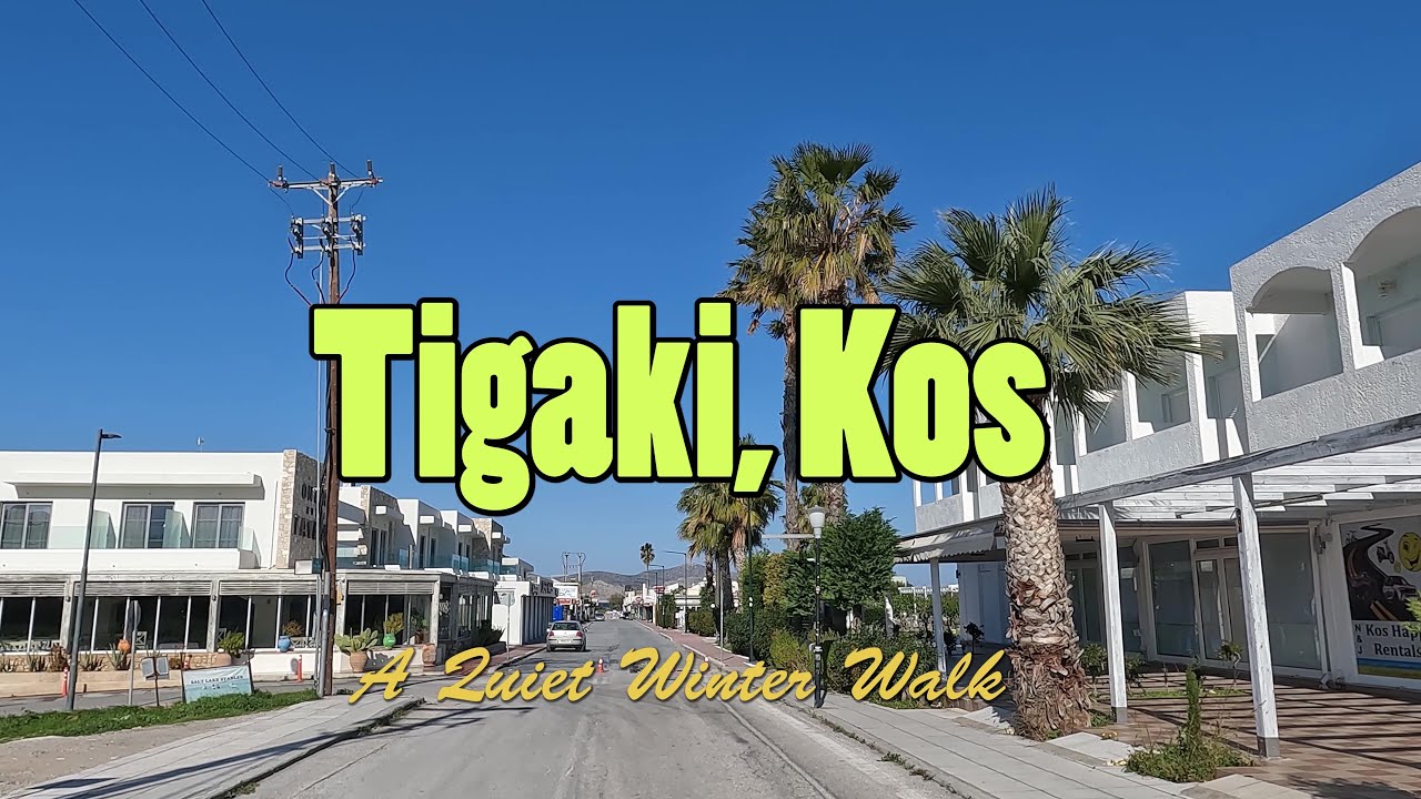 Tigaki, Kos 🇬🇷 | A Windy Winter Walk by a Troubled Sea