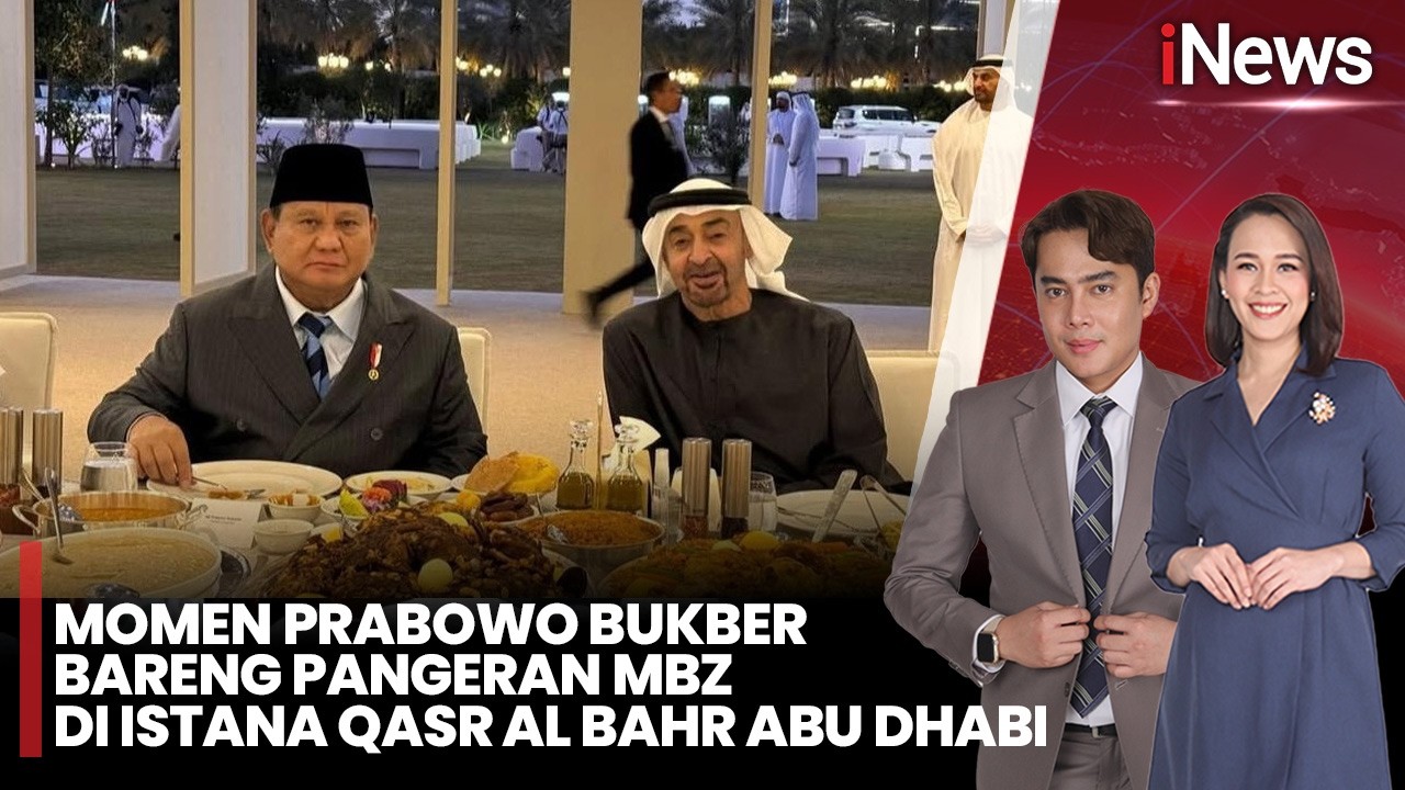 Momen Presiden Prabowo Bukber Bareng Pangeran MBZ di Istana Megah Abu Dhabi | iNews Today 27/2
