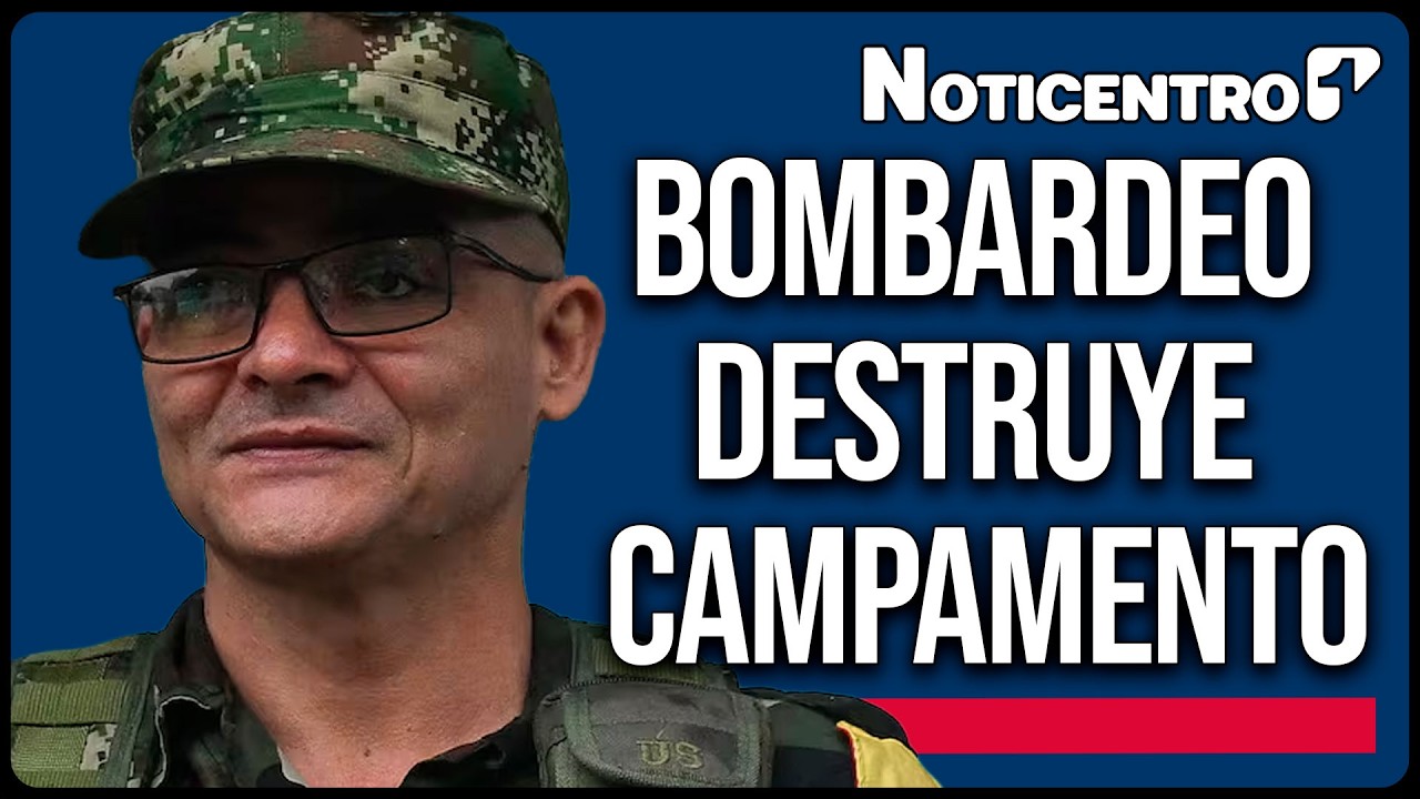 Fuerzas colombianas atacan campamento de Iván Mordisco en el Guaviare | Canal 1 | Noticentro