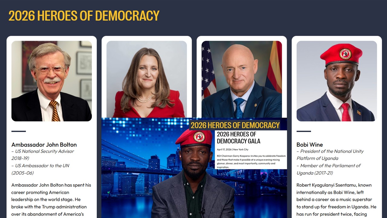 Breaking | H.E Bobi Wine Named 2026 Hero of Democracy In New York City | He'll Speak To Us On 17 Apr