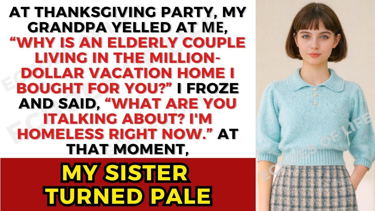 My Grandfather Screamed at Me at Thanksgiving — My Calm Answer Stopped the Table Cold