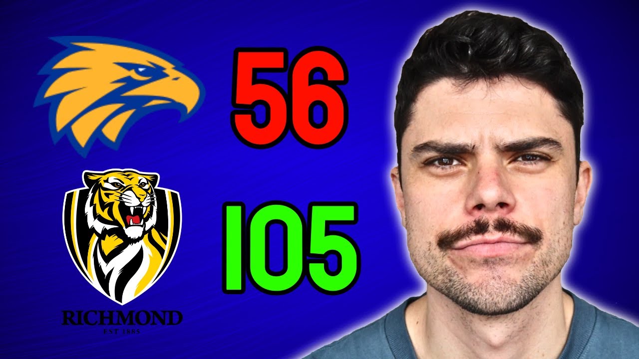 West Coast Eagles 56-105 Richmond | AFL Round 19