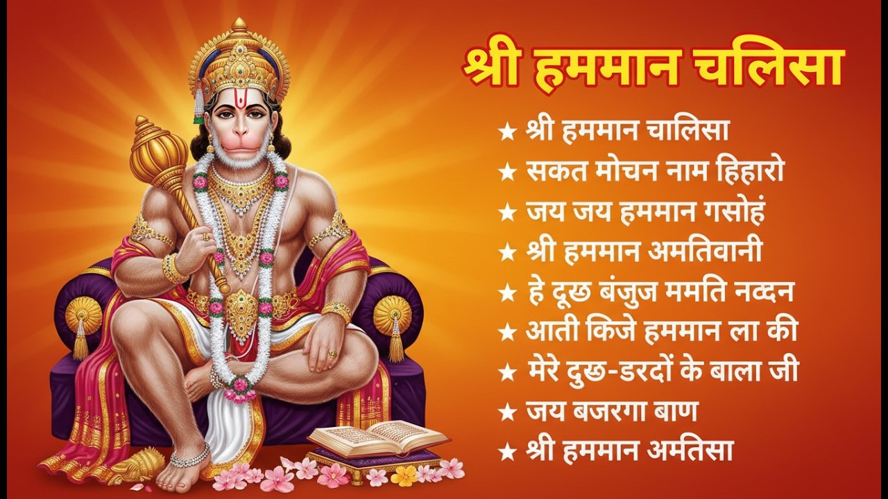 श्री हनुमान चालीसा 🌺🙏 shree hanuman chalisa original video 🙏🌺 gulshan kumar hariharan full hd