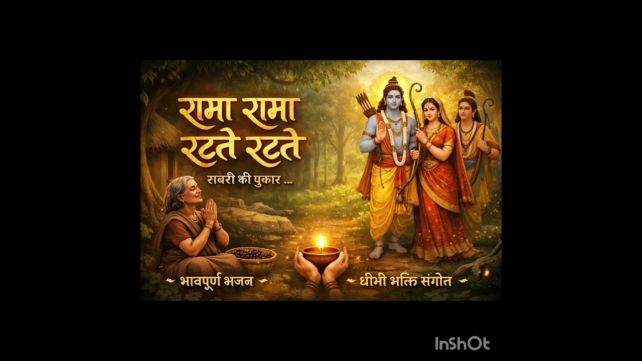 रामा रामा रटते रटते बीती रे उमरिया सबरी माता द्वारा राम भगवान के प्रति भाव