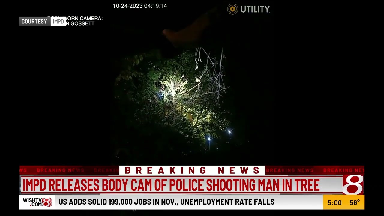 IMPD releases bodycam of police shooting man in tree