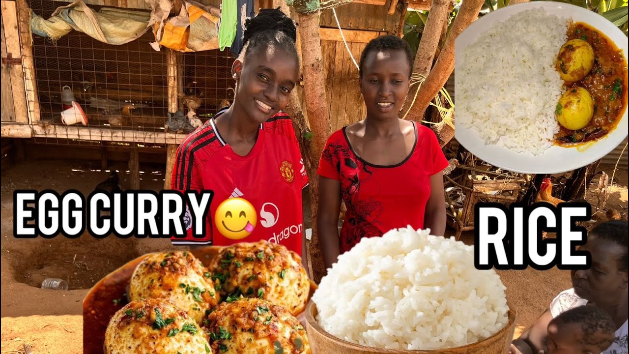 SPECIAL AFRICAN RICE AND EGG CURRY COOKED WITH LOVE FOR MY INLAWS