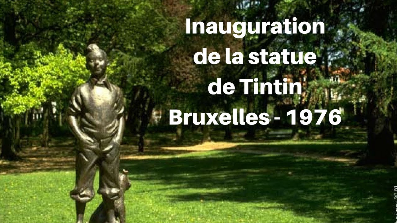 Inauguration de la statue de Tintin (1976)