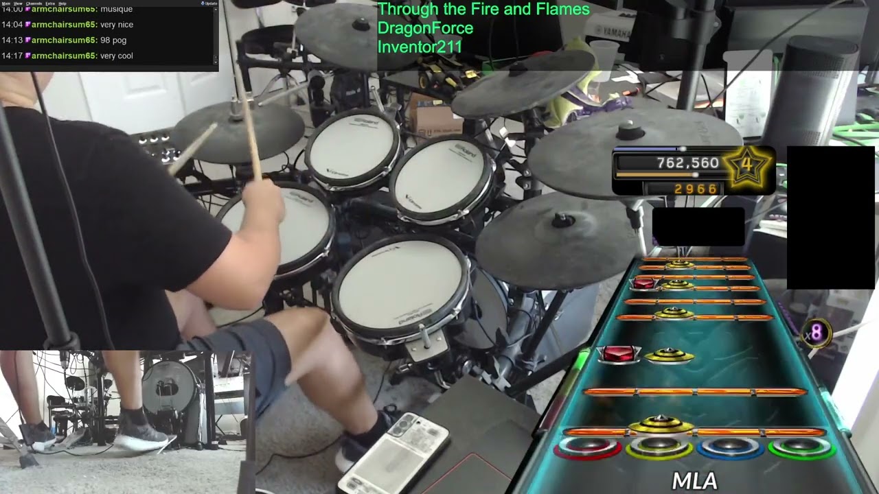 Through the Fire and Flames by DragonForce - Pro Drums FC
