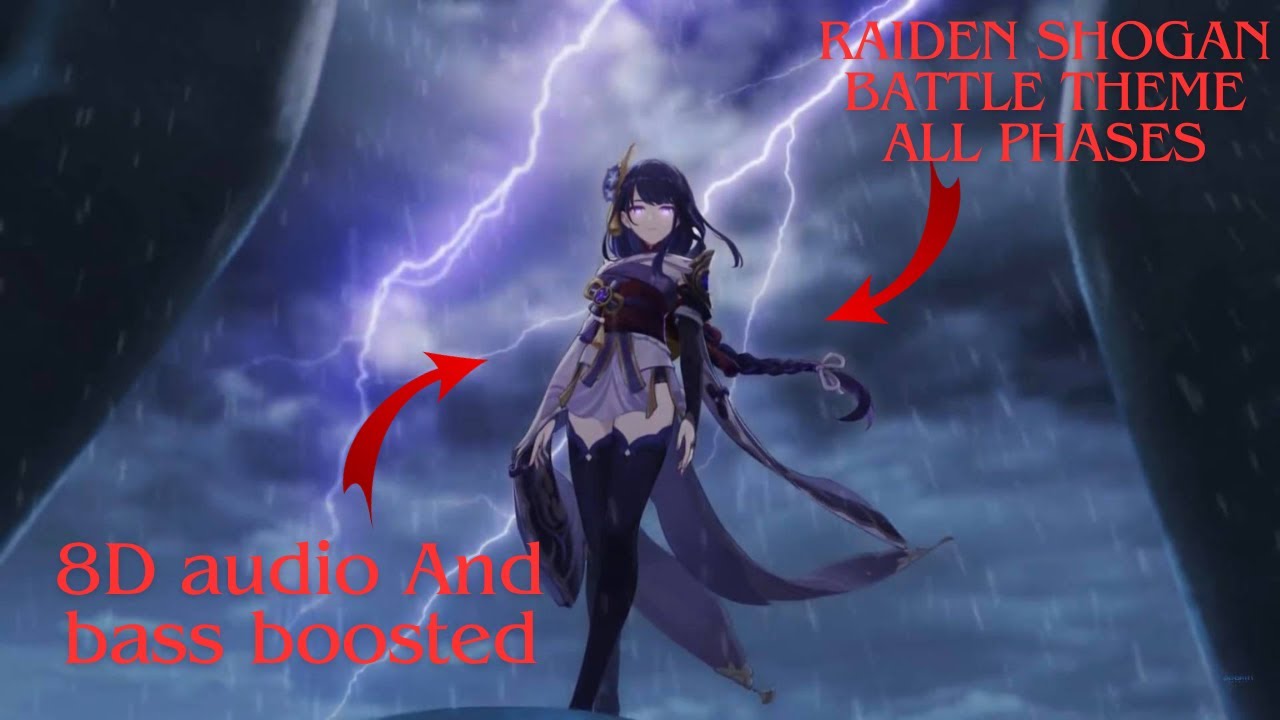 (8D Audio and Bass Boosted)  Raiden Shogun Ei's Battle Theme (All Phases)