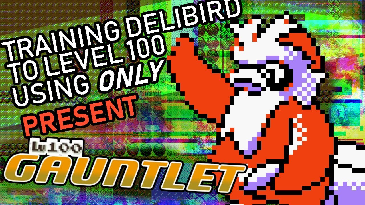 423 - Training a Delibird to Level 100 Using Present (Glitched Move in G/S) Only! Lv. 100 Gauntlet!