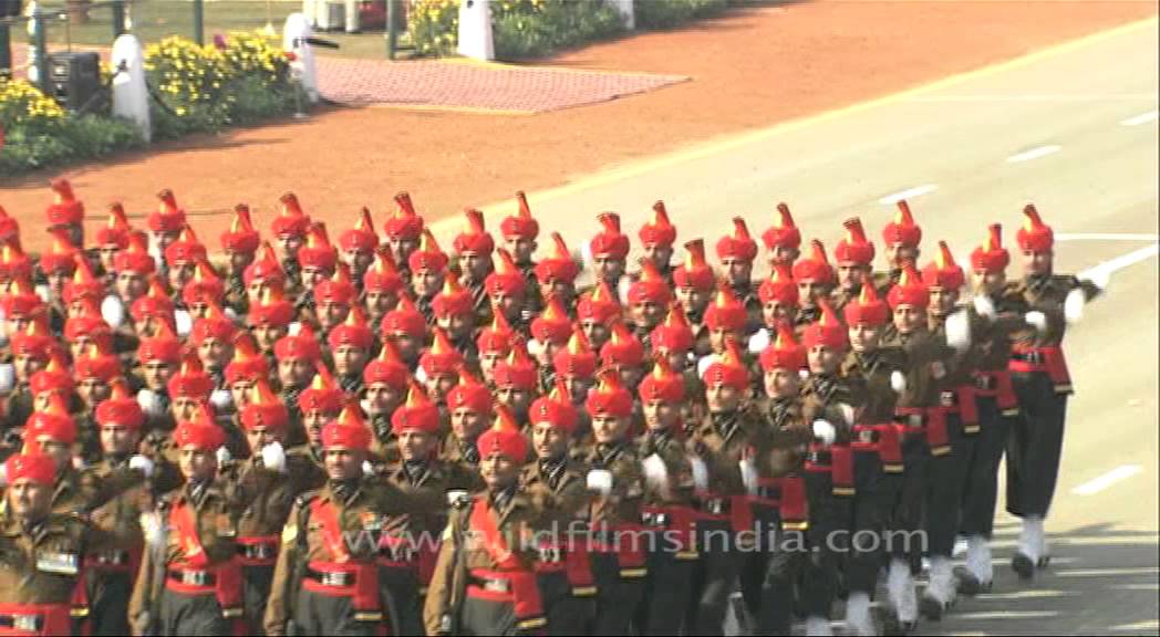 BSF personnel, Jat and Sikh Regiment parade on Republic Day in Delhi