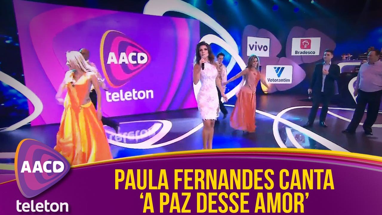 Teleton 2015 - Paula Fernandes canta 'A Paz Desse Amor'