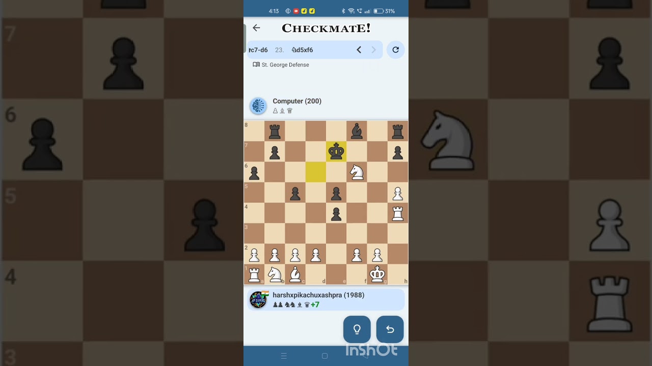Playing chess with a pro computer 