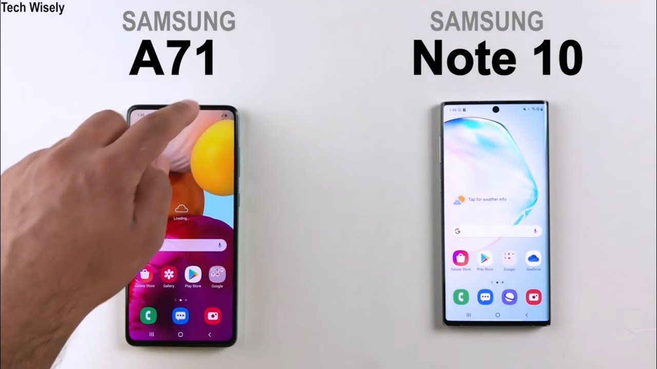 SAMSUNG A71 vs Note 10 : Speed Test
