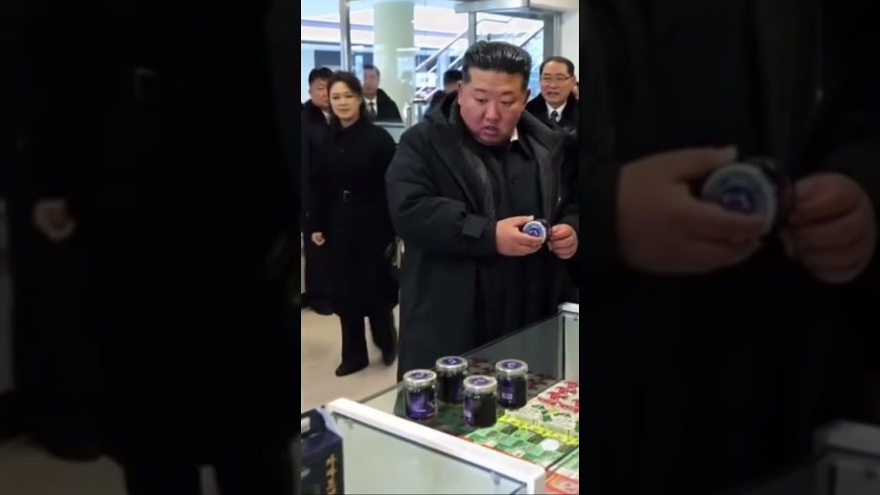 Kim Jong Un inspected a pharmacy that serves the people and appeared very satisfied. #kimjongun