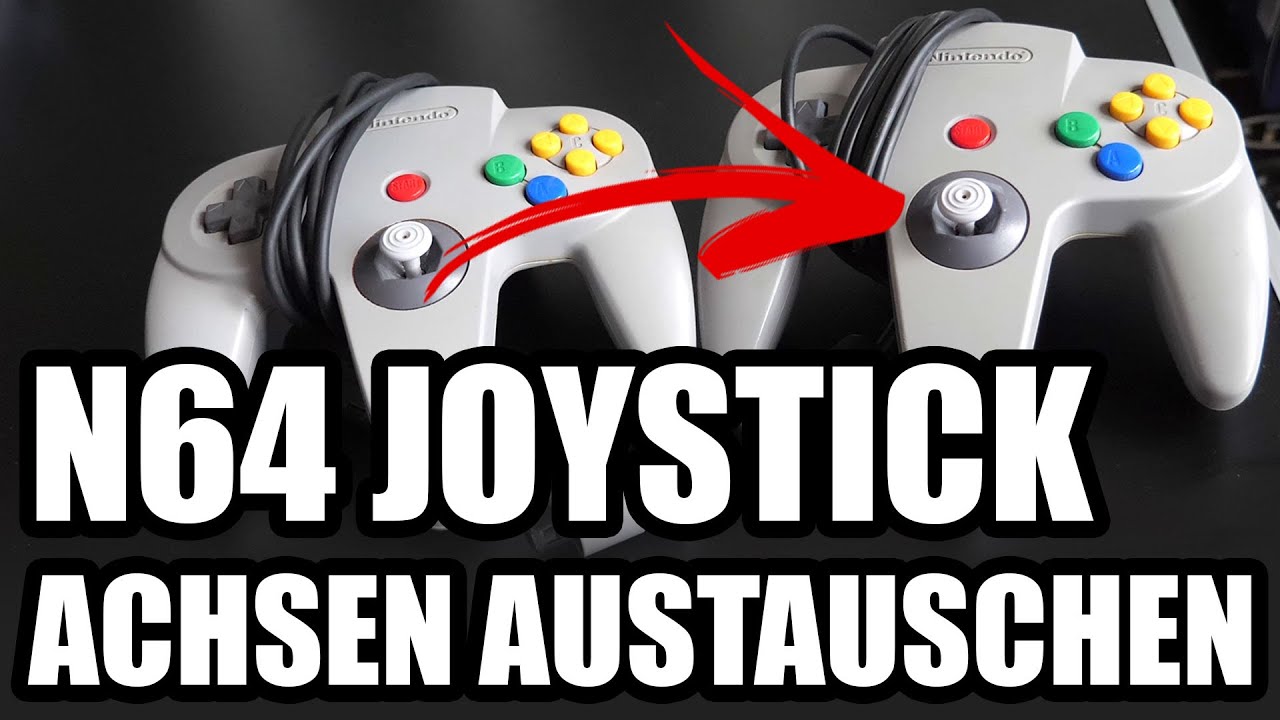😮 NINTENDO 64 CONTROLLER 👍 Joystick neue Achsen verbauen