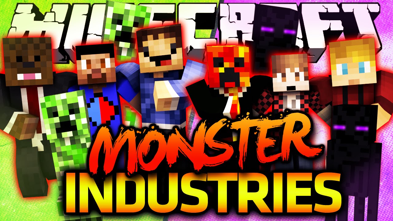 HARDCORE MODE! - Minecraft MONSTER INDUSTRIES with The Pack
