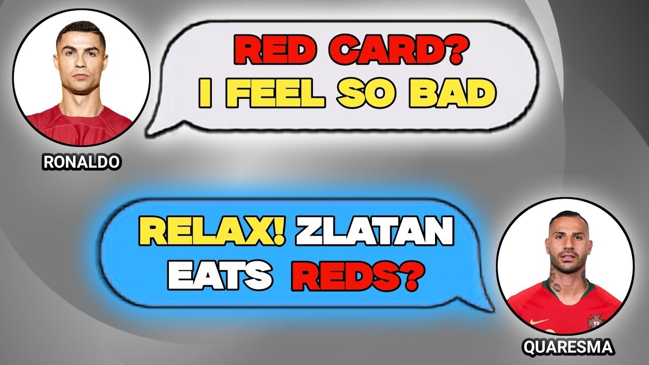 Ronaldo's first RED CARD | Players react