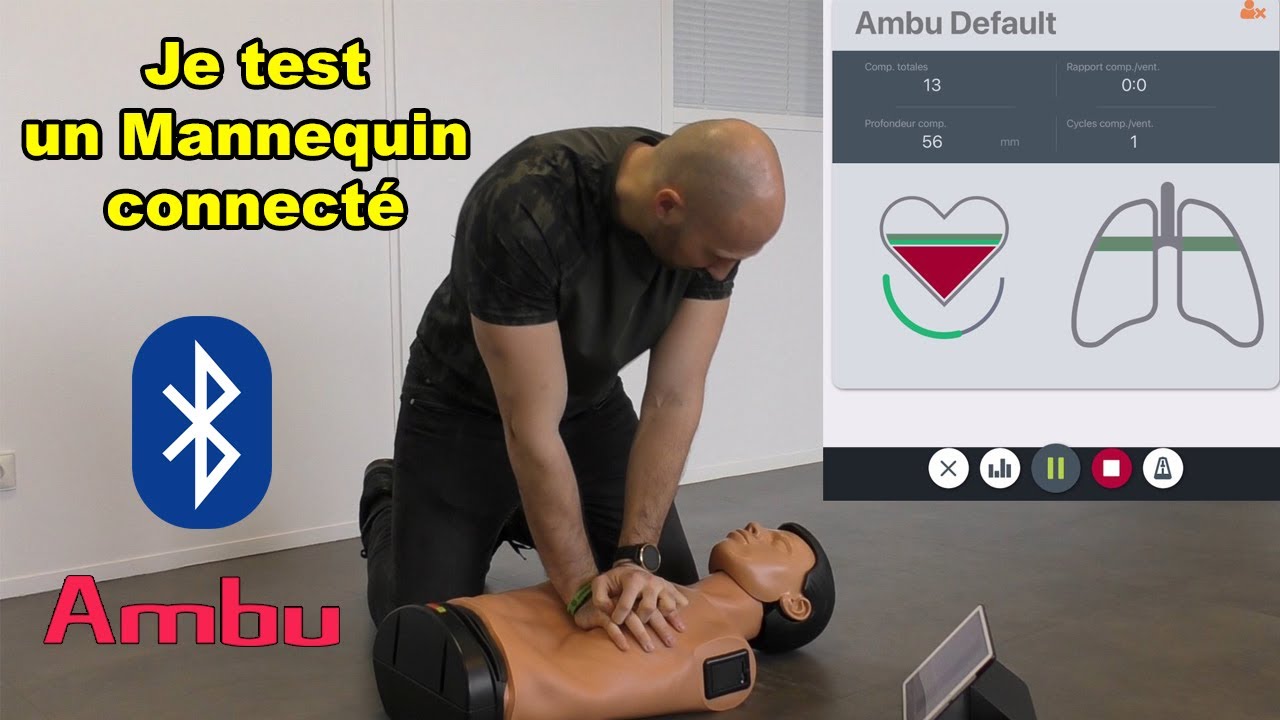 Je test un mannequin connecté AMBU et c'est TOP !!