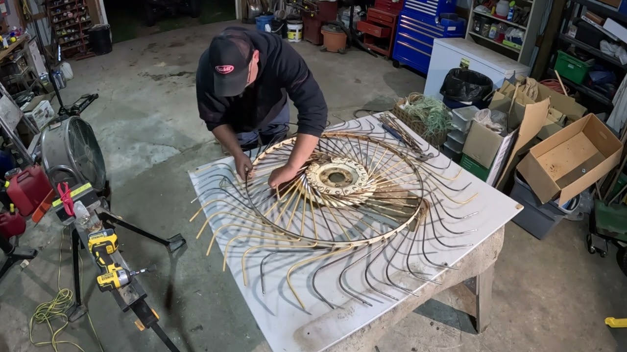 Finger Replacement on the Hay Rake Wheel