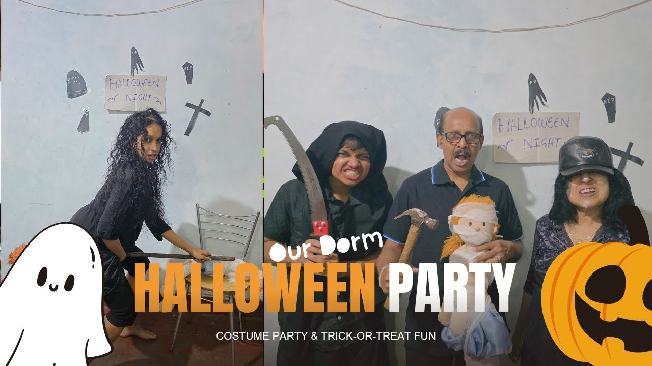 Halloween Night 👻💀☠️ එන්න අපිත් එක්ක හැලවීන් සමරමු  😂 ශ්‍රී ලංකන් හැලවීන්  😂✨