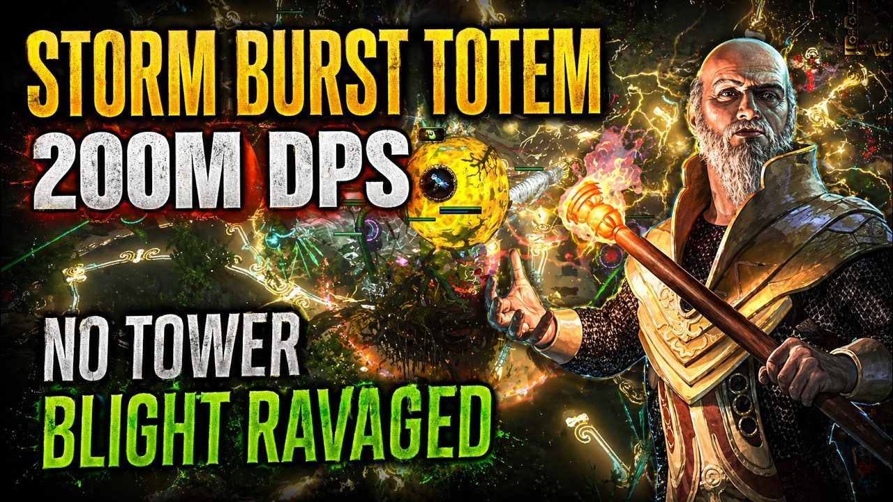 POE 3.28 Hierophant Totem Storm Burst of Repulsion 200M dps/200k ehp