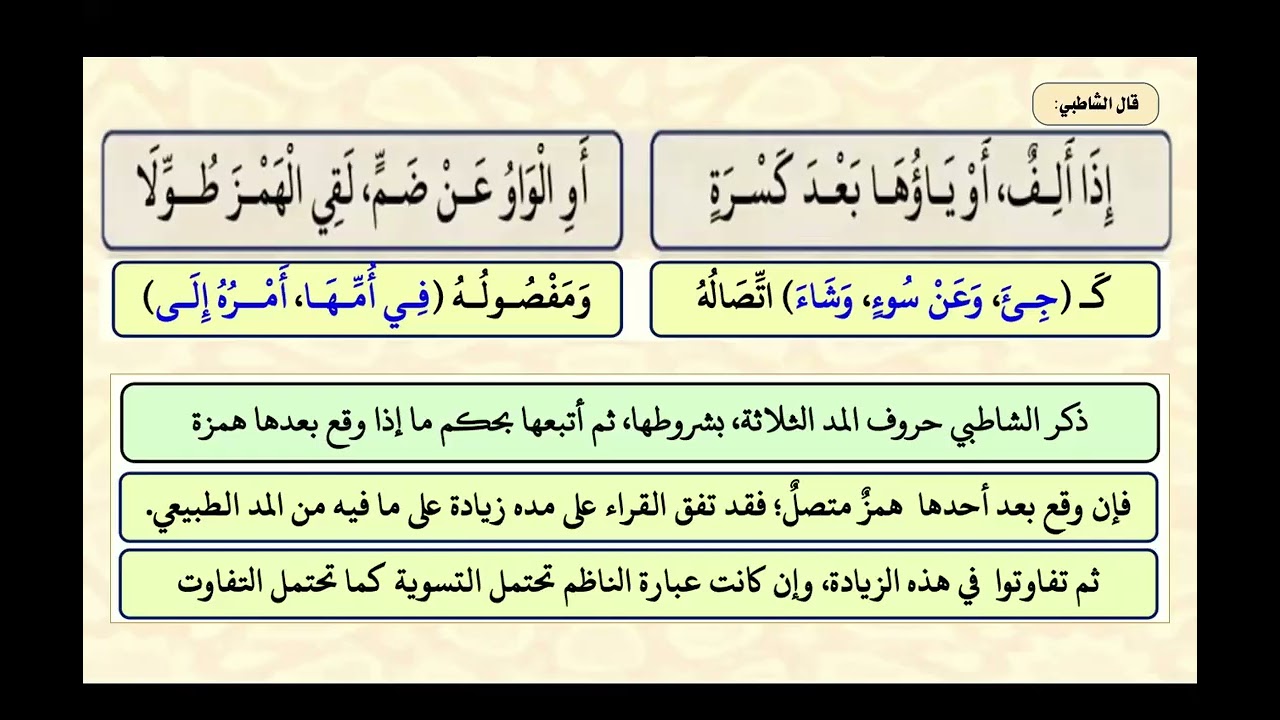 (٣)- المد والقصر (ورش)