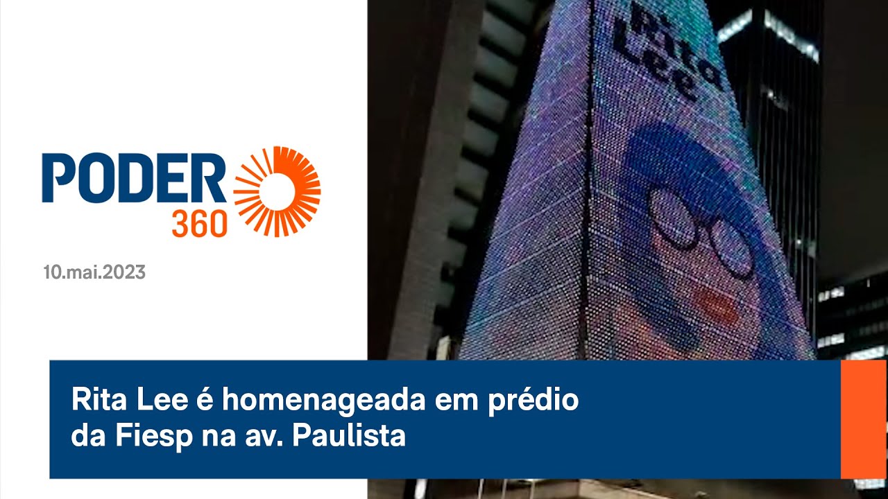 Rita Lee &eacute; homenageada em pr&eacute;dio da Fiesp na av. Paulista