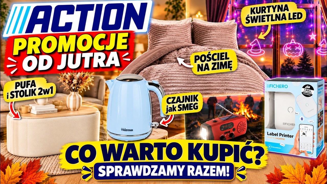 🚨PROMOCJE OD JUTRA w ACTION! POŚCIEL NA ZIMĘ 😍 HIT ZA 2,49 zł, TE PEREŁKI SZYBKO ZNIKNĄ Z P&Oacute;ŁEK