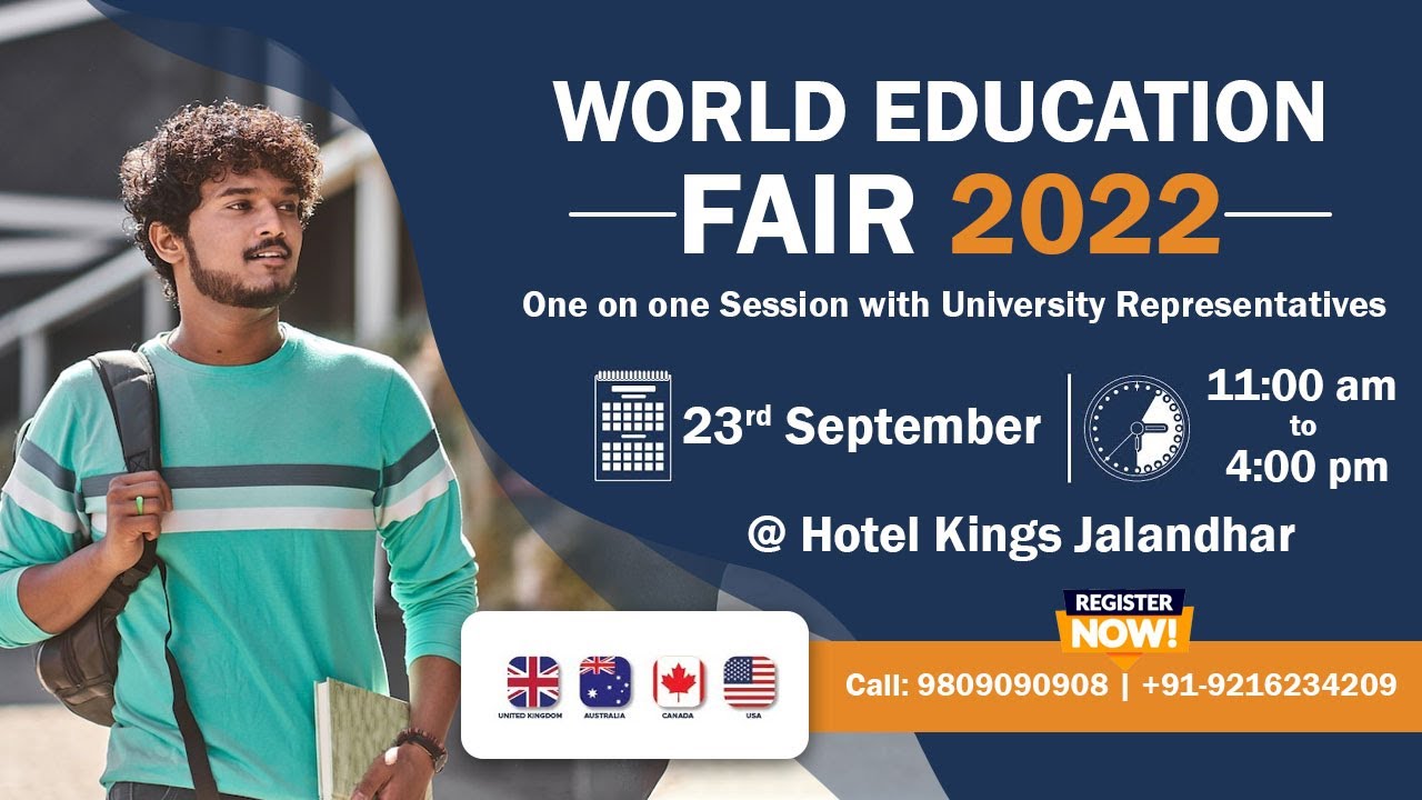 World Education Fair 2022 - Jalandhar- Meet Top University Representatives - Navigators Overseas