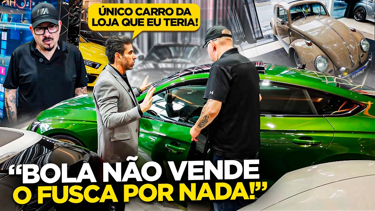 BOLA DO PÂNICO NA TV É APAIXONADO NO FUSCA