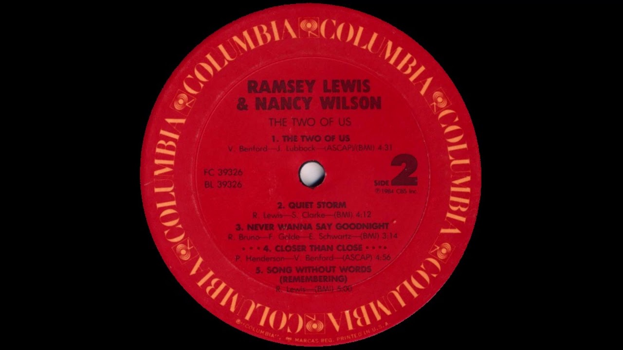 RAMSEY LEWIS & NANCY WILSON¤¤¤¤  Closer Than Close¤Colombia¤1984