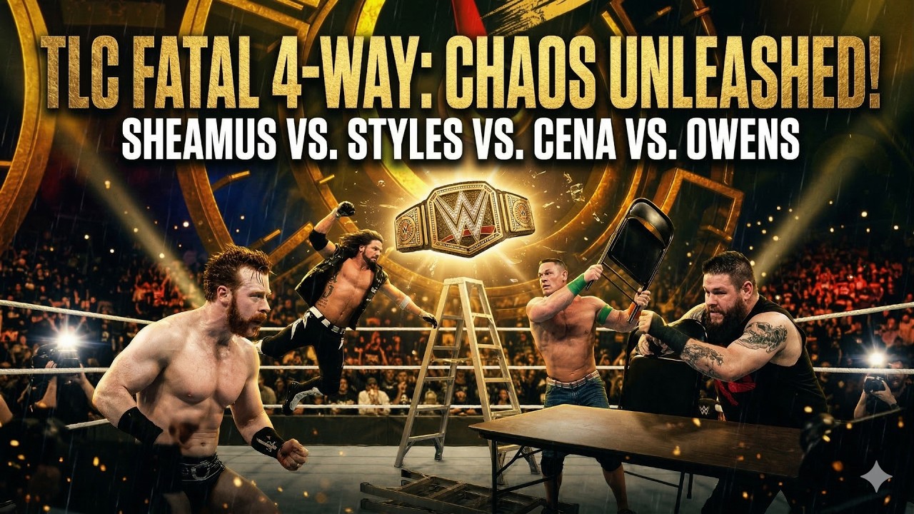 Four WWE Stars, One Ladder – John Cena vs AJ Styles vs Owens vs Sheamus | WWE 2K26