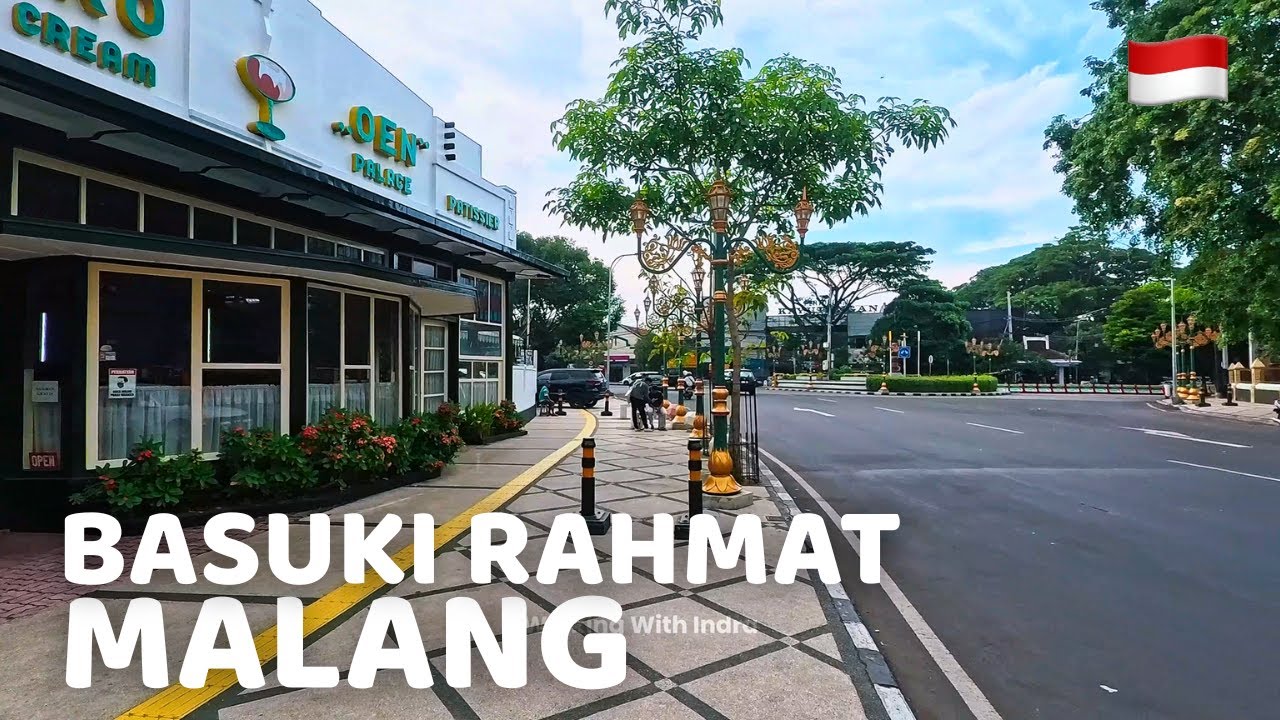 The Most Impressive Walking Tour in Malang City! Basuki Rahmat to Alun-Alun | East Java 4K