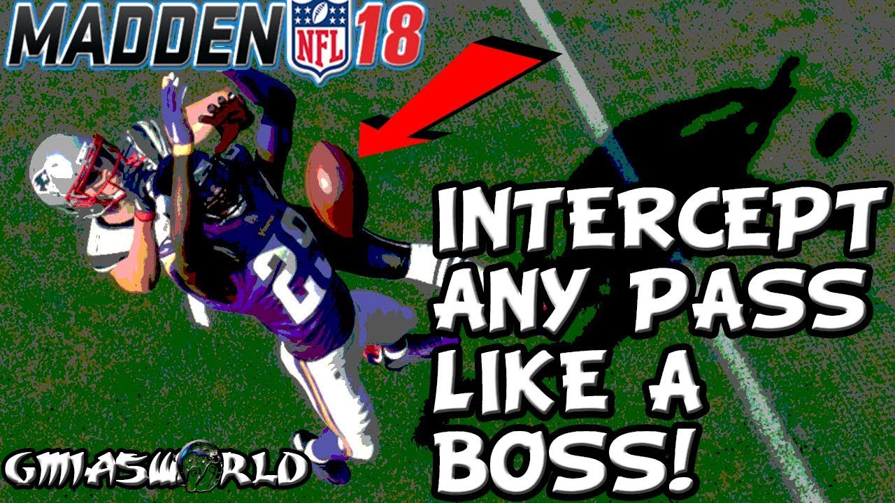 Madden 18 Tips: How To Intercept Passes With AUTO STRAFE OFF In Madden 18 Gameplay! FUNNY Tutorial