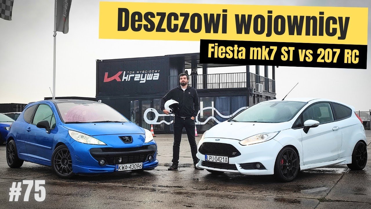 Ford Fiesta mk7 ST vs Peugeot 207 RC - Test na torze | Na Krzywej #75