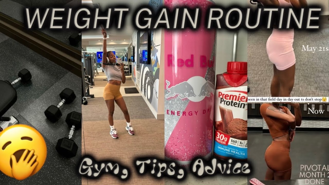 GYM ROUTINE + WEIGHT GAINING TIPS + WORKOUTS