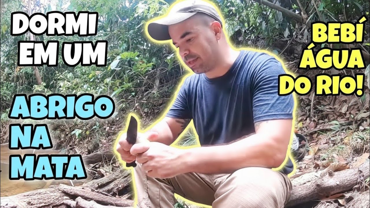 ACAMPAMENTO SELVAGEM NA AMAZÔNIA |  Survival Techniques: Building a Shelter in the Amazon