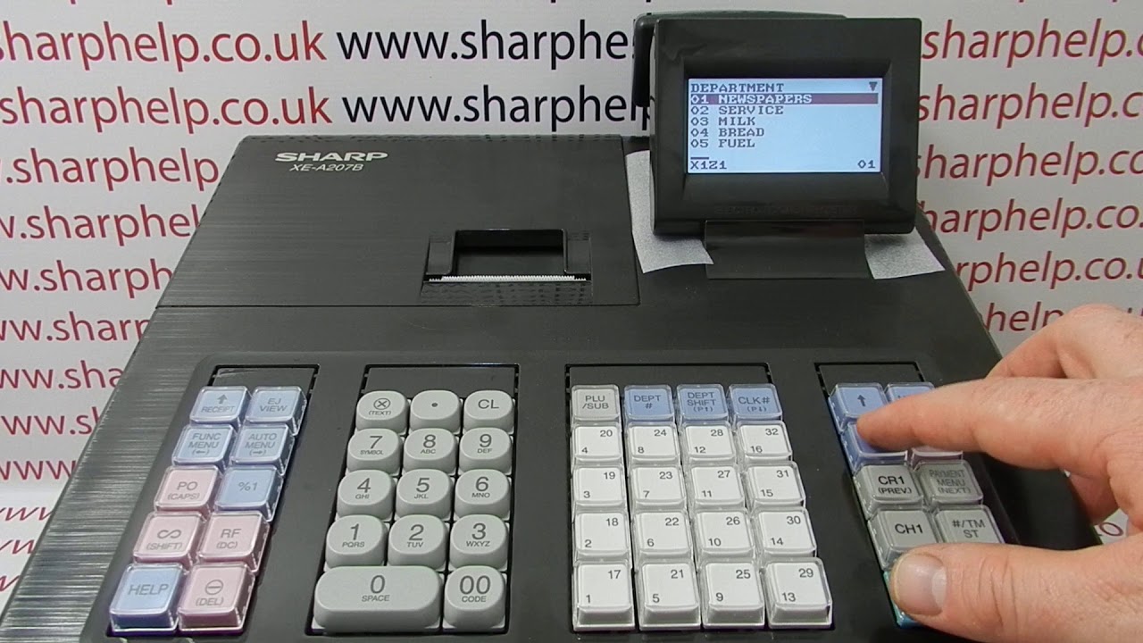 How To Take A Flash Reading On The Sharp XE-A207 / XE-A207B / XE-A207W Cash Register