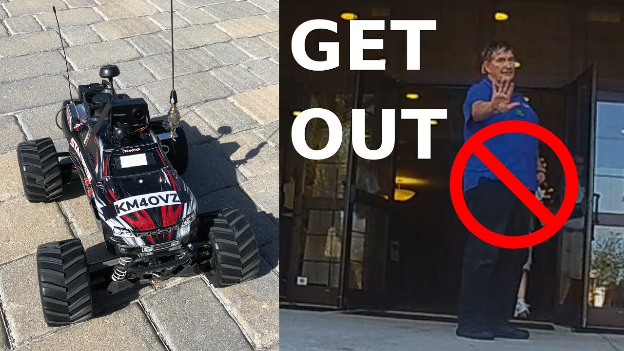 Grumpy Ham Says No Fun Allowed and Kicks Out the KM4OVZ RC Truck at Hamfest 2015