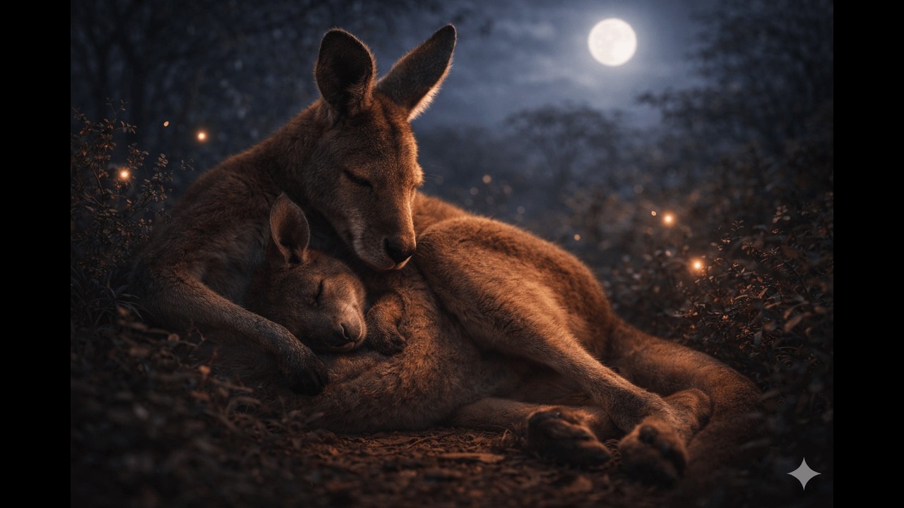 Sleepy Kangaroo - 1 Hour Lullaby For Baby Sleep
