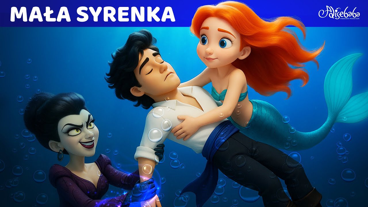 Mała Syrenka 🧜&zwj;♀️🌊  3D 4K | Magiczna Podwodna Przygoda Arii 🐚✨ Bajki po Polsku