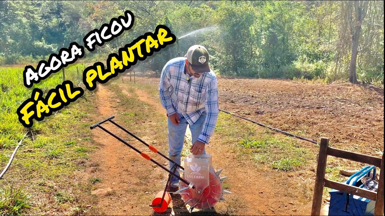NUNCA FOI TÃO FÁCIL PLANTAR EM ÁREAS PEQUENAS | OPINIÃO SINCERA SOBRE A PLANTADORA MANUAL DA LIVE F