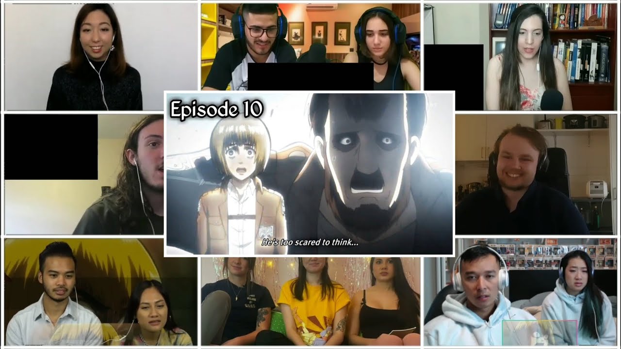 Attack on Titan | Shingeki no Kyojin season 1 episode 10 reaction mashup | 進撃の巨人