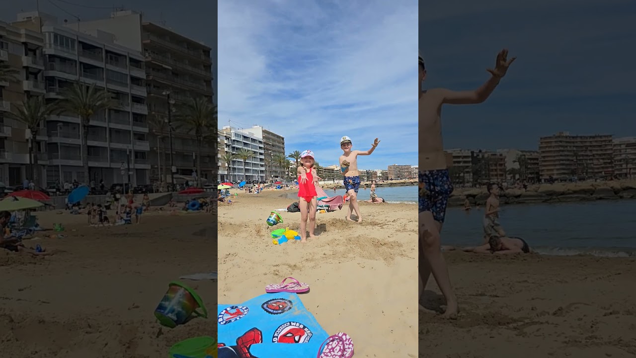 Torrevieja, Spagna, che bei bambini! 😍 #Torrevieja #Spagna #viralvideo  #kids  #beach  #summer #fyp