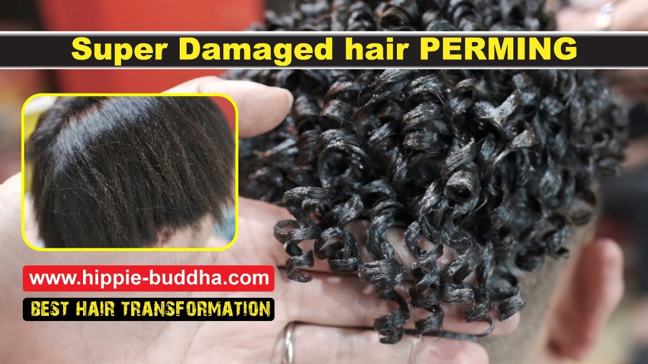Super Damaged hair [ HOW I FIXED & PERMING ] STR8 TIGHT CURLY HAIR  BEST Natural Hair Beauty Routine